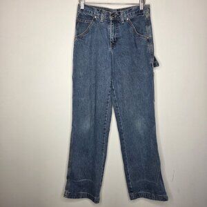 Hydraulic Womens Vintage Stone Wash Carpenter Jeans Size 3/4 Y2K Grungy Baggy